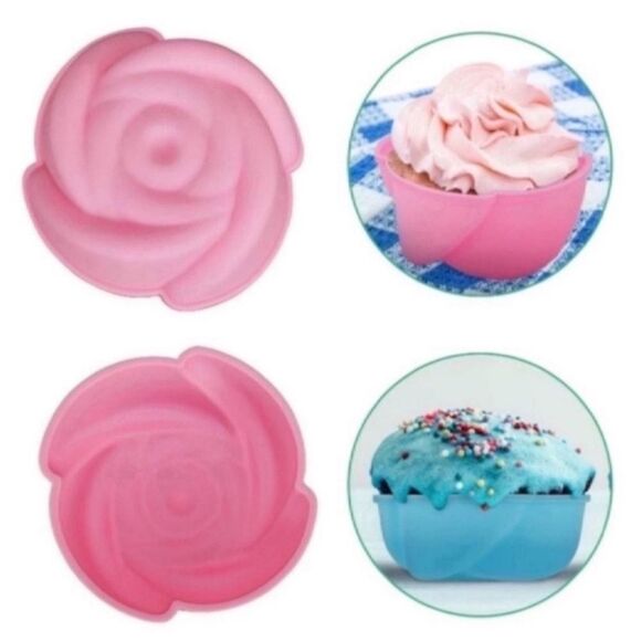 New 27 Pcs Reusable Silicone Cupcake Baking Cups /Muffin and Non-Stick Muffin - Picture 2 of 12